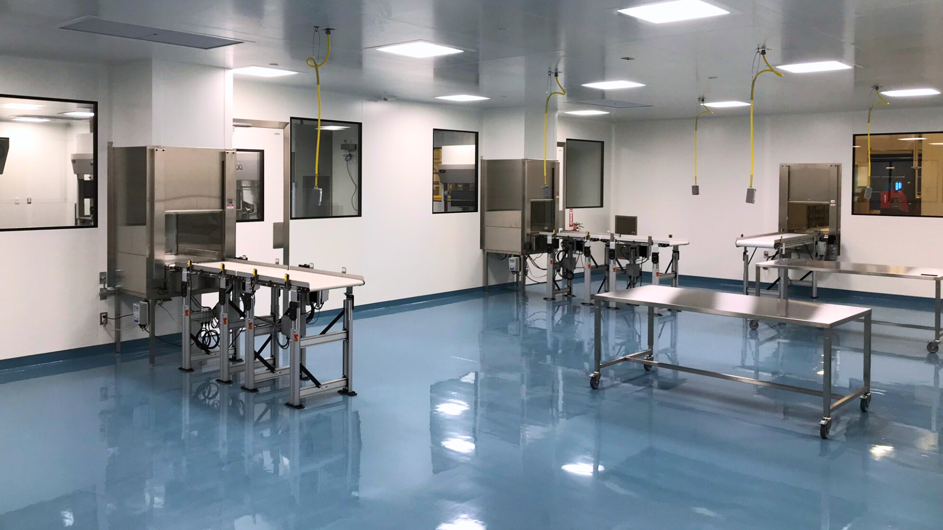 Salle blanche terminée chez Fresenius Kabi
